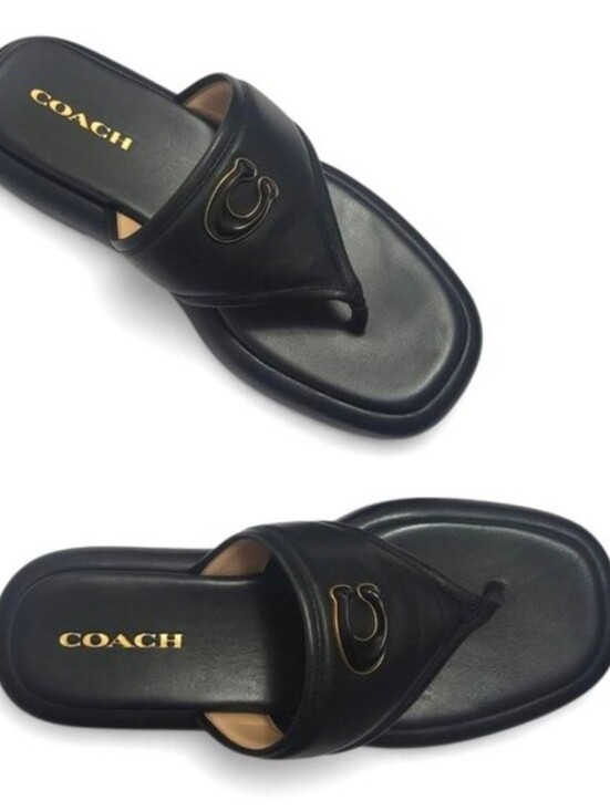 Coach Shoes - NIB Coach Sylvie Bubble Flatform Thong Sandals